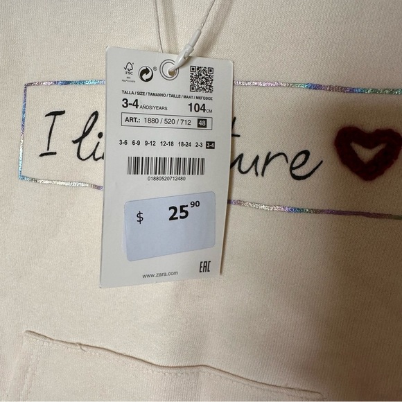 Nwt Zara kids sweatshirt - Picture 11 of 12